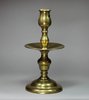 V181 Dutch brass Heemskerk candlestick, circa 1680