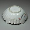 V191 Japanese kakiemon fluted hexagonal bowl, 18th century