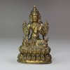 V212 Tibetan gilt bronze figure of Tara, 16th-17th century