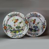 V220 Pair of Faenza faience dinner plates