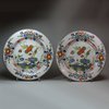 V224 Pair of Faenza faience plates, circa 1770-80