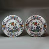 V225 Pair of Faenza faience plates, circa 1770-80