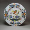 V235 Faenza faience plate, decorated in the Chinese style in blue