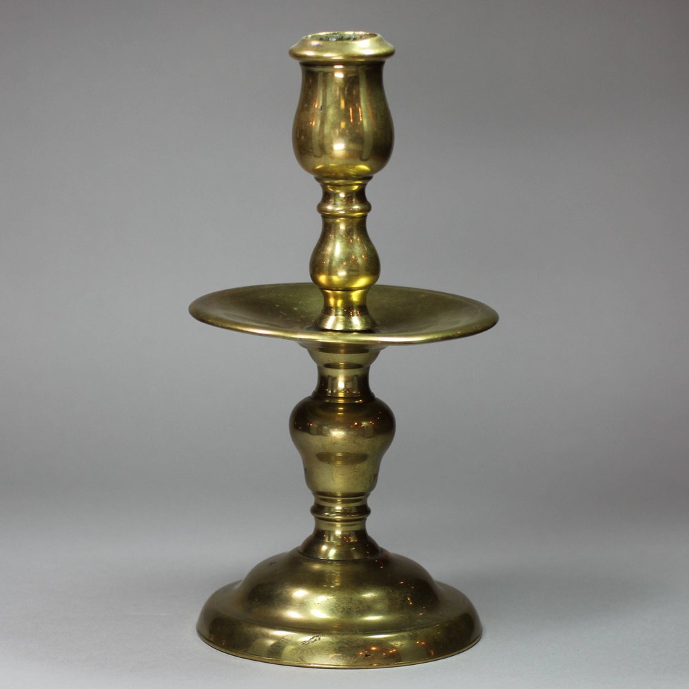 V245 Dutch brass Heemskerk candlestick, circa 1680