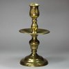 V245 Dutch brass Heemskerk candlestick, circa 1680