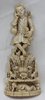 V250 Goanese ivory figure of a seated Christ depicted as a shepherd