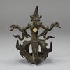 V252 Shan/Burmese bronze Kinnara loom pulley fragment