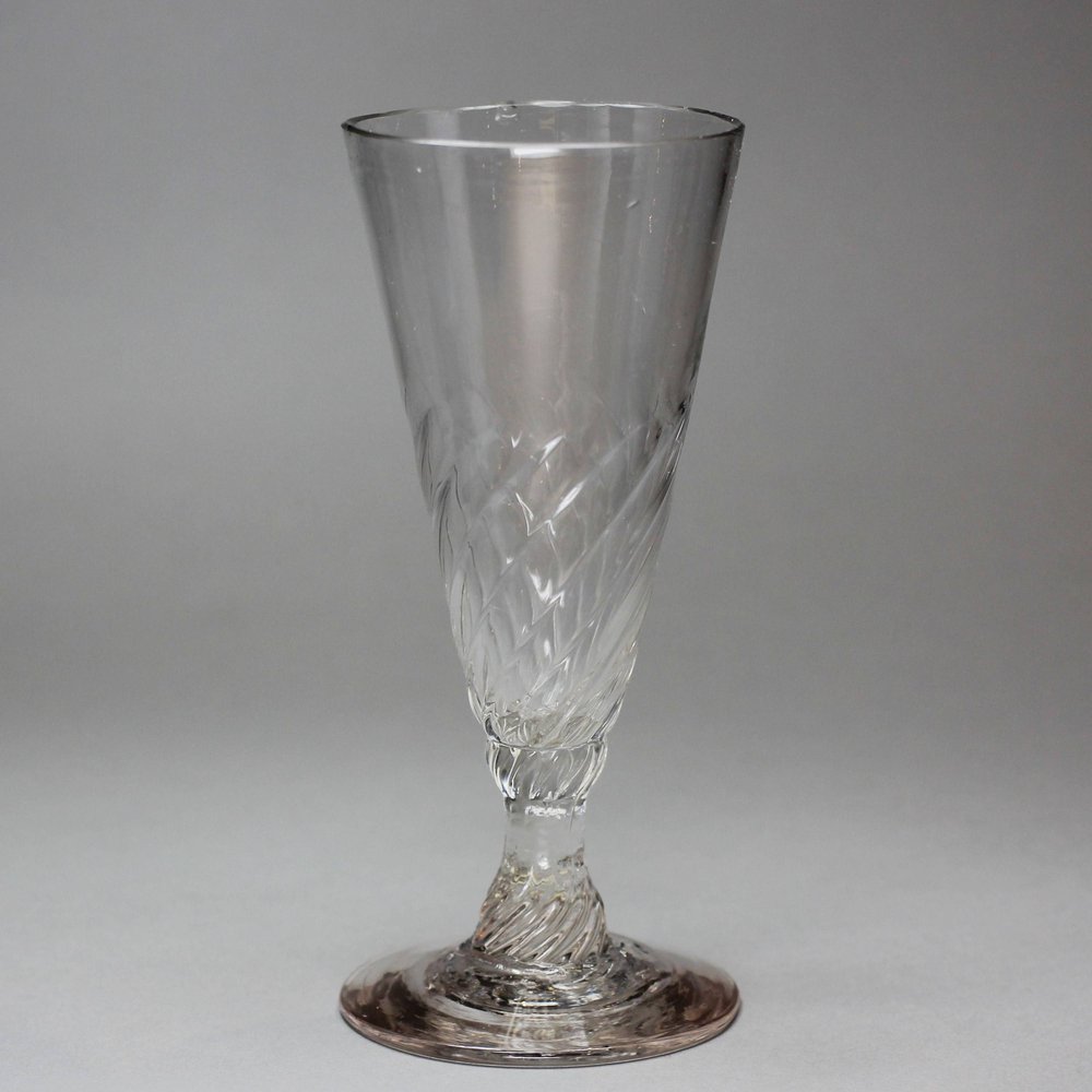 V354 English wine glass, 18th/19th century