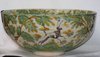 V505 Large 17th century Talavera bowl the centre decorated with a