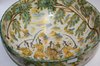 V505 Large 17th century Talavera bowl the centre decorated with a