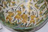 V505 Large 17th century Talavera bowl the centre decorated with a