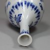 V575 Blue and white pear-shaped bottle vase, Kangxi (1662-1722)