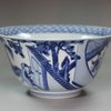 V619 Blue and white bowl, Kangxi (1662-1722)