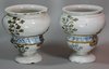 V661 Pair of Italian drug jars, Castelli or Naples, 18th century