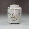 V682 Grisaille and gilt moulded quatrefoil tea caddy