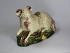 V687 English Staffordshire Burslem figure of a recumbent ram