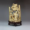 V689 Late Ming ivory fragment, early 17th century