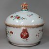 V748 Famille rose circular soup tureen and cover