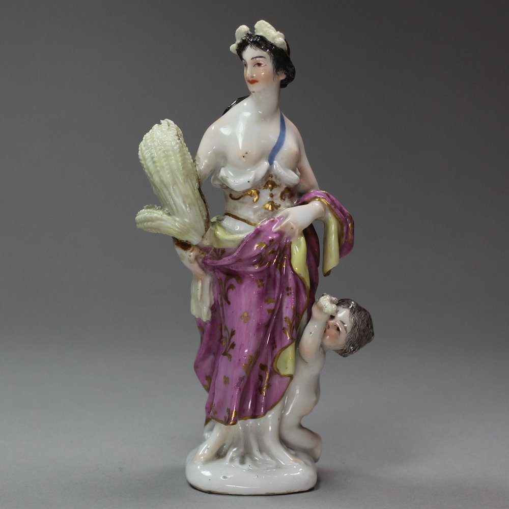 V783 Meissen figure of Autumn, 18th century