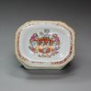 V794 Famille rose armorial salt, Qianlong (1736-95)