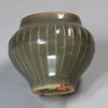 V813 Small ribbed celadon jar, Yuan Dynasty (1280-1368), height: 2 1/2in. 6.5cm.