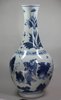 V848 Chinese blue and white transitional vase, Shunzh