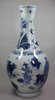 V848 Chinese blue and white transitional vase, Shunzh