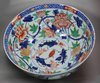 V907 Large fine Chinese verte-imari bowl, Kangxi (1662-1722)