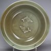 V973 Longquan fluted celadon 'twin fish' dish