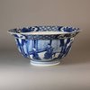 W146 Blue and white klapmutz bowl, Kangxi (1662-1722)