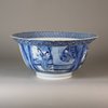 W147 Blue and white klapmutz bowl, Kangxi (1662-1722)