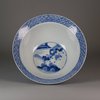 W149 Blue and white klapmutz bowl, Kangxi (1662-1722)