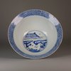 W150 Blue and white klapmutz bowl, Kangxi (1662-1722)