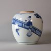 W151 Blue and white ginger jar, Kangxi (1662-1722)
