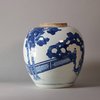 W151 Blue and white ginger jar, Kangxi (1662-1722)