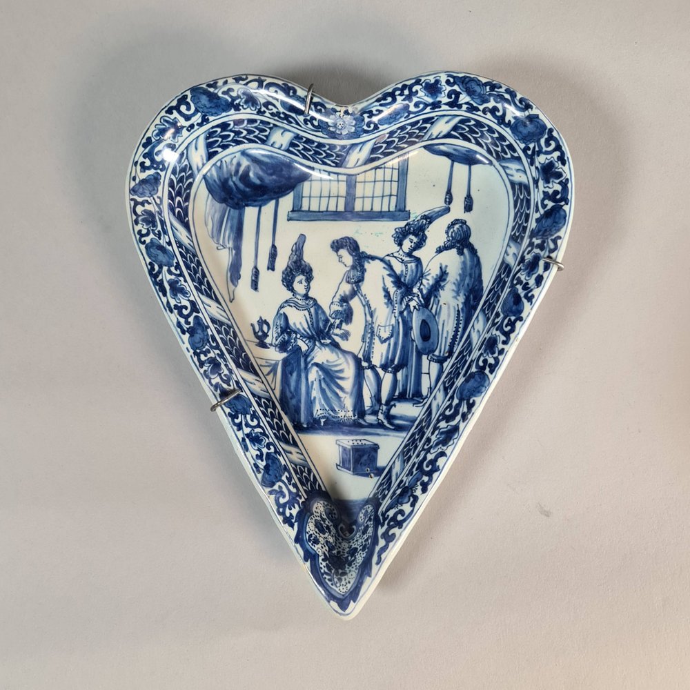 W156 Rare Dutch Delft blue and white begging bowl in the form of a