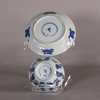 W166 Blue and white teabowl and saucer, Kangxi (1662-1722)