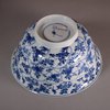 W184 Blue and white moulded bowl, Kangxi (1662-1722)