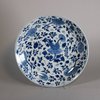 W189 Blue and white plate, Kangxi (1662-1722)