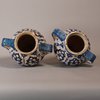 W198 Pair of Italian Montelupo two-handled vases