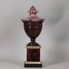 W229 George III carved blue john pedestal urn of baluster form