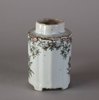 W241 Grisaille and gilt moulded quatrefoil tea caddy