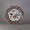 W261 Famille rose cockerel plate, Yongzheng (1723-35)