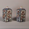 W263 Exceptional pair of Japanese Tokkuri and covers (sake flasks)