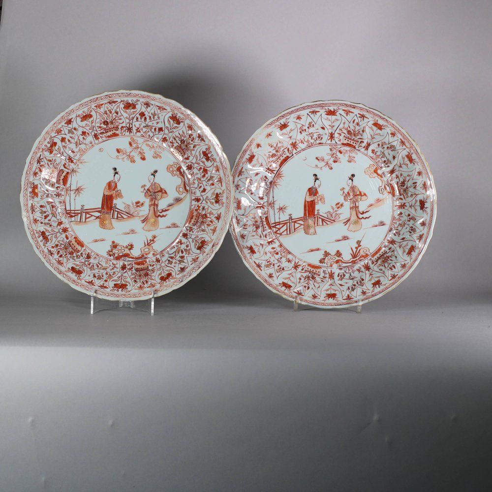 MW280 Pair of rouge de fer plates, Kangxi (1662-1722)