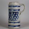 W285 German salt-glazed tankard, circa 1700