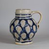 W288 German salt-glazed tankard , 18th century