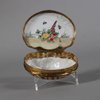 W299 Canton enamel shell-shaped box & cover, Qianlong 