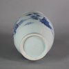 W304 Blue and white ovoid jar, Chongzhen period (1628-1644)
