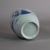 W304 Blue and white ovoid jar, Chongzhen period (1628-1644)